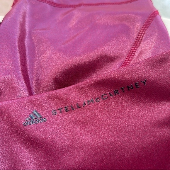 🆕 STELLA MCCARTNEY ADIDAS SHINY CYCLING TIGHTS size medium - Picture 5 of 6